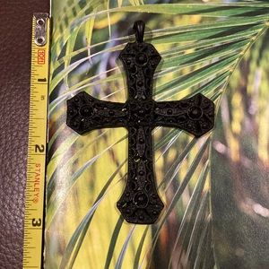 Black cross pendant